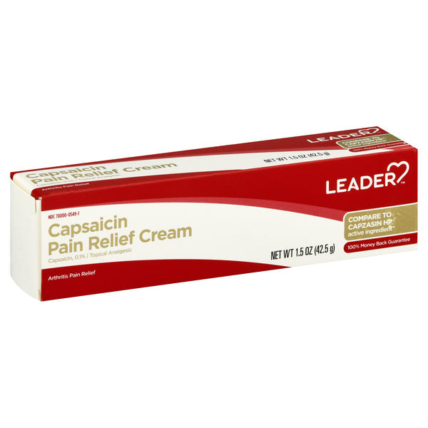 Leader Health Care Capsaicin Pain Relief Cream, 1.5 Oz