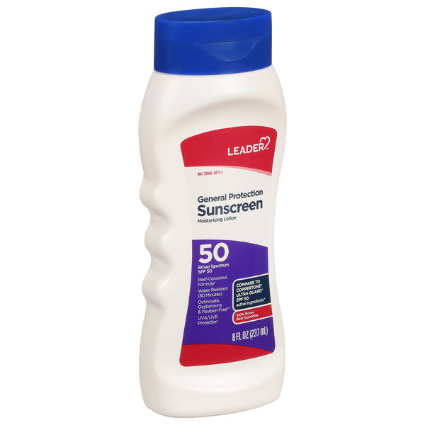 Leader Sunscreen, General Protection, Broad Spectrum SPF 50,8oz