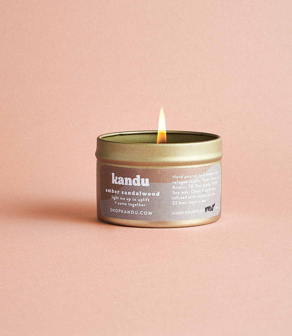 amber sandalwood 3oz candle - Osadia Concept Store