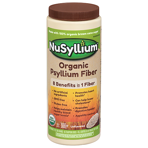 NuSyllium Organic Psyllium Natural Fiber, Unflavored, 21 Oz