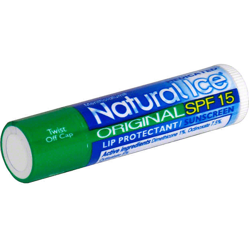 Natural Ice Medicated Lip Protectant/Sunscreen, SPF 15, Original