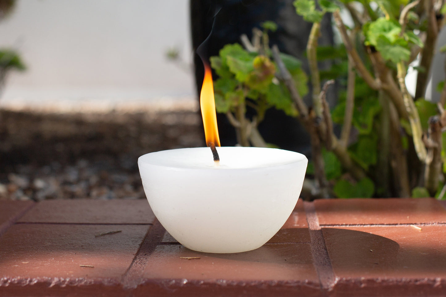 Luma Afrika Outdoor Candle Bowl & Insect Repelliant - White / Medium