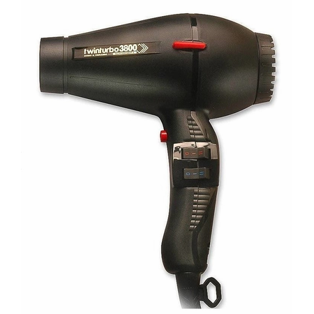 Turbo Power TwinTurbo 3800 Ionic & Ceramic Hair Dryer Black #330