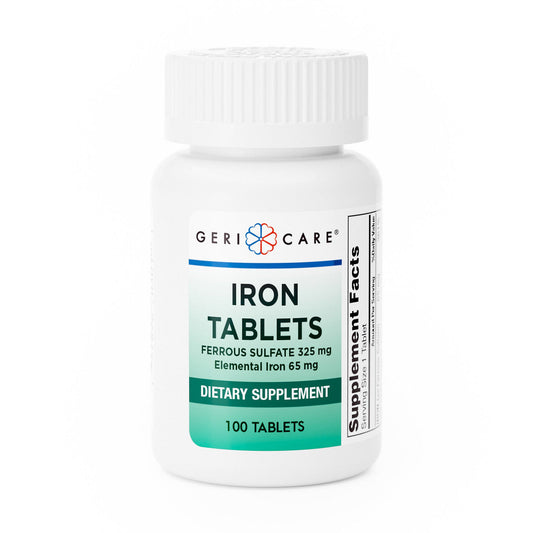 Geri-Care Ferrous Sulfate Iron Tablets, 325 Mg
