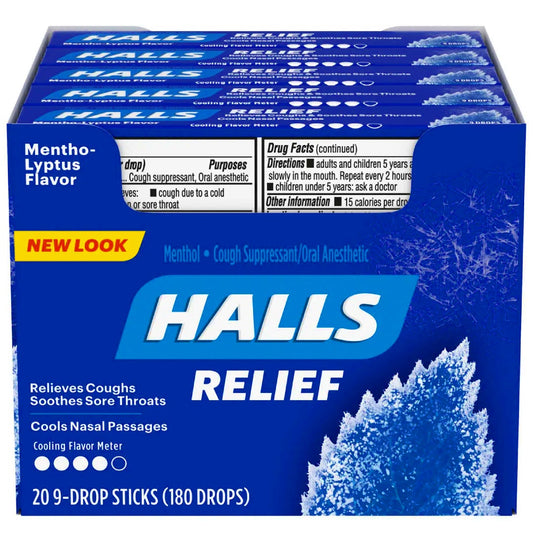 Halls Cough Drops, Menthol