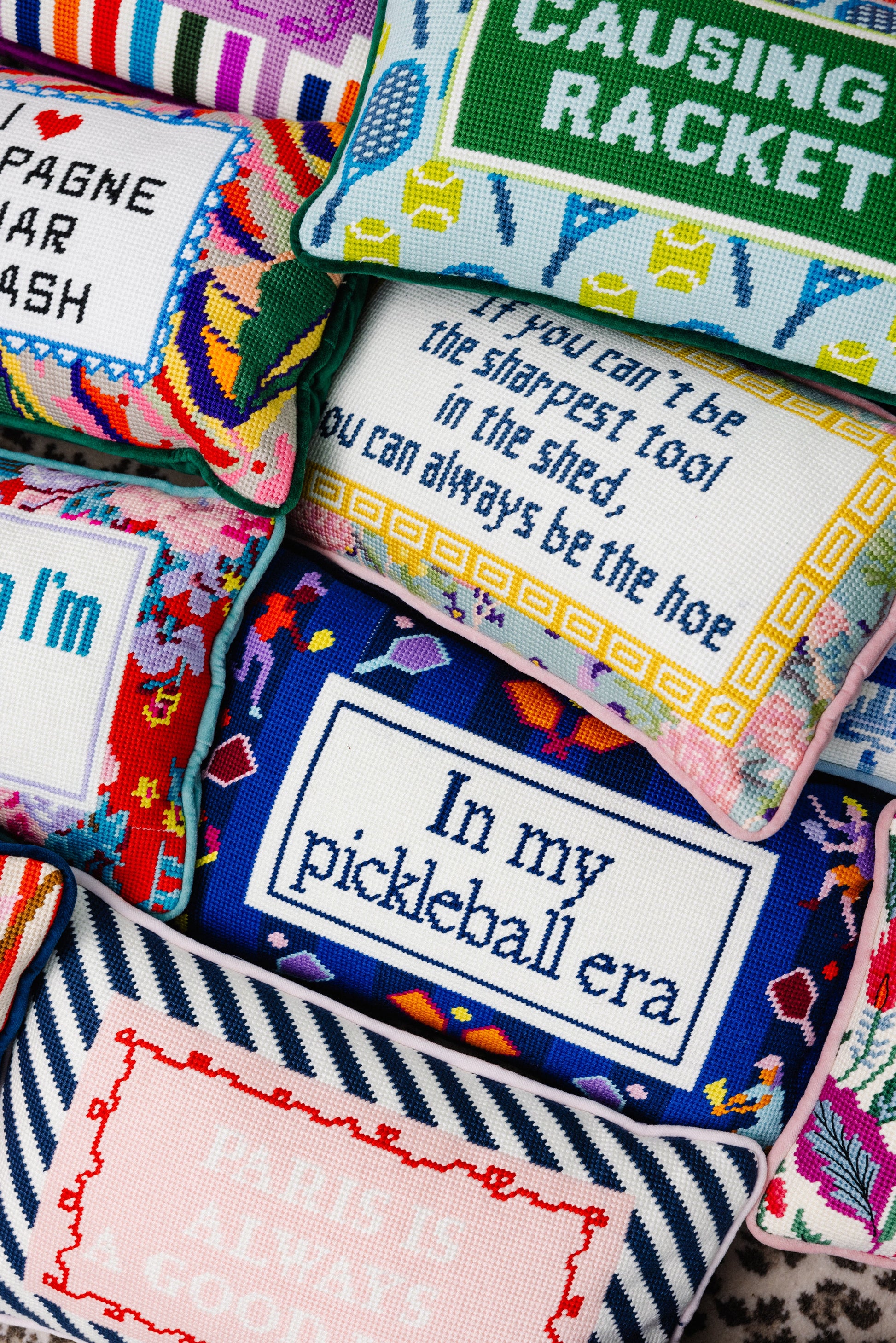 Paris Needlepoint Pillow - Osadia Concept Store