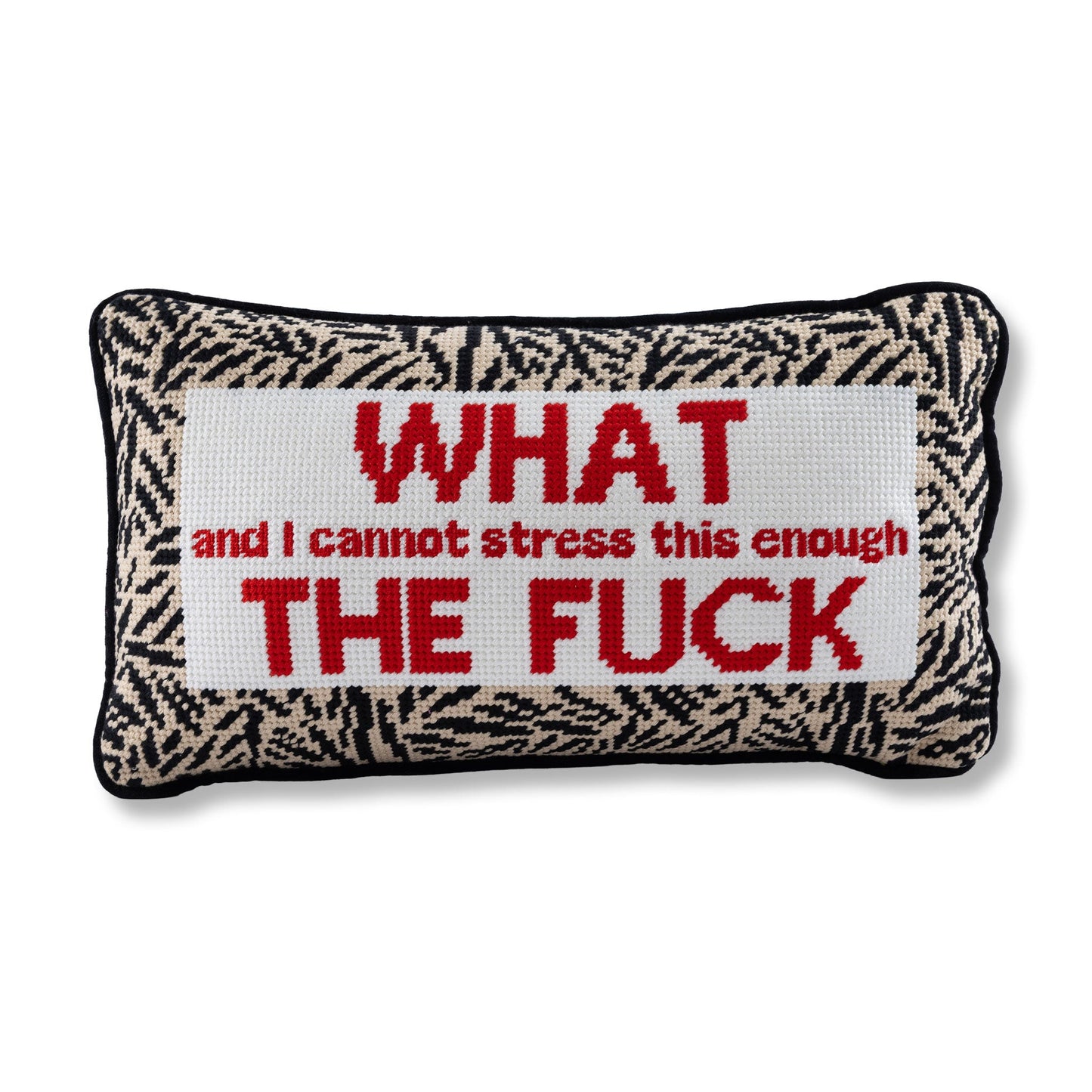 WTF Needlepoint Pillow - Osadia Concept Store