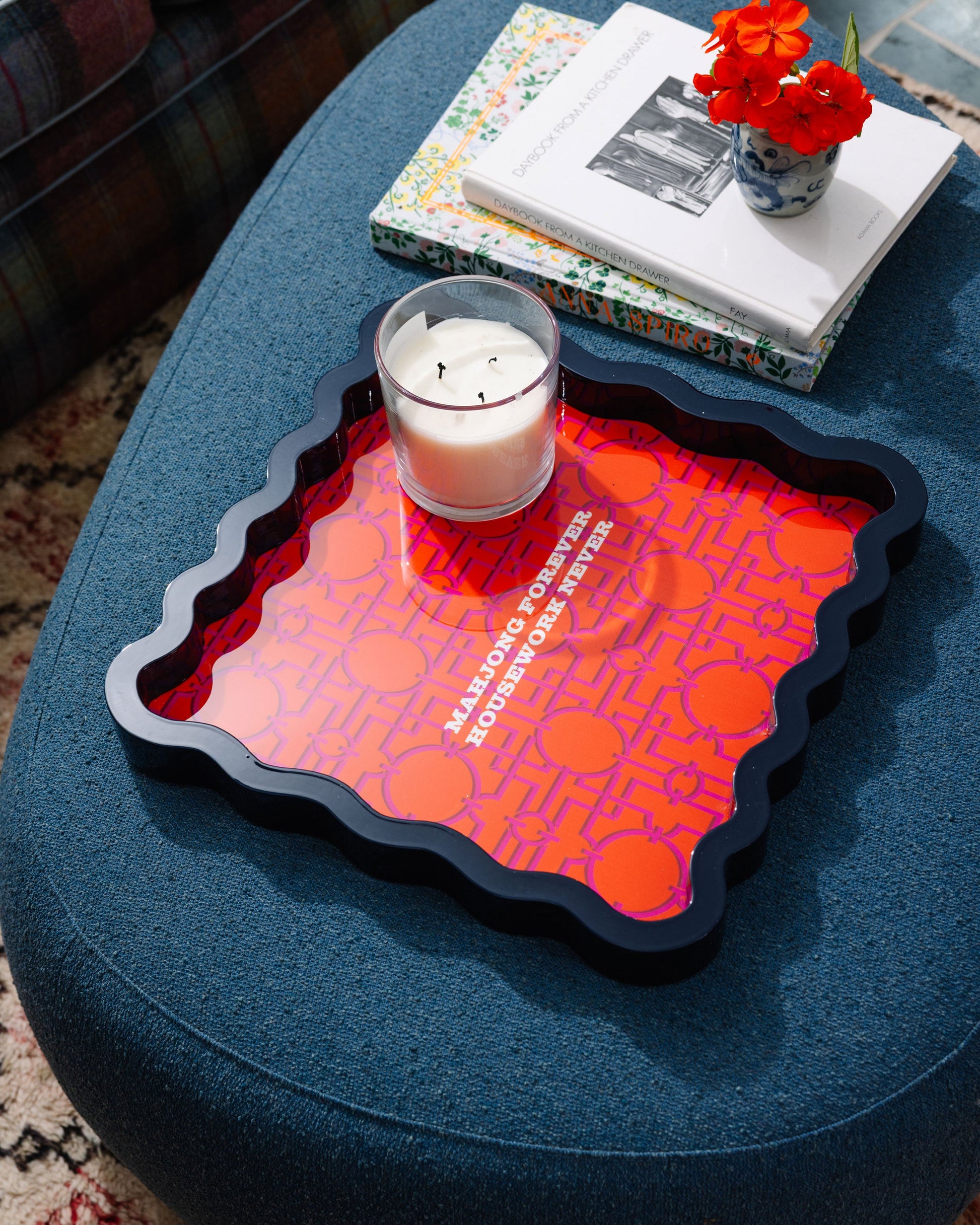 Mahjong Large Lacquer Tray - Osadia Concept Store
