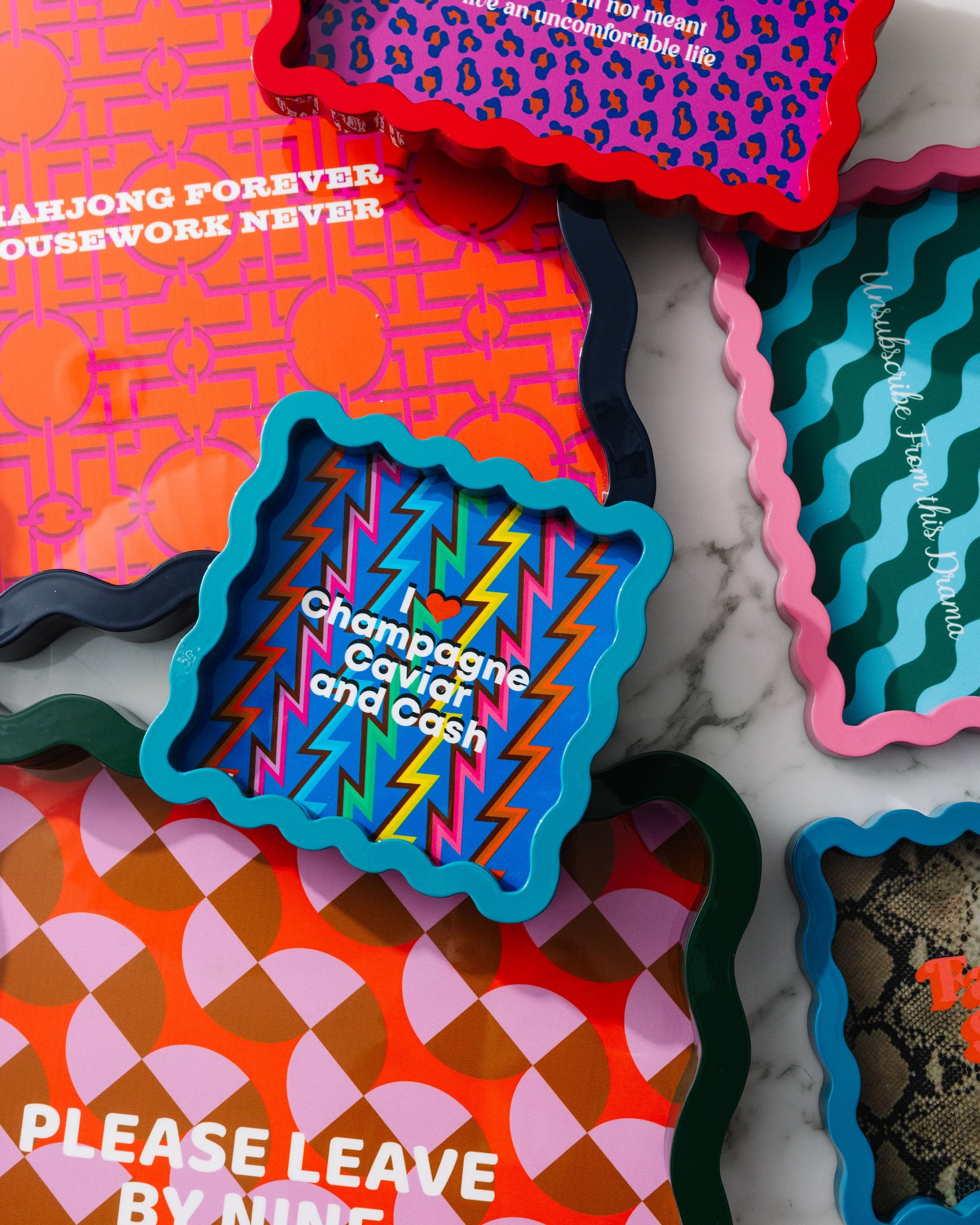 Champagne Caviar Lacquer Tray - Osadia Concept Store