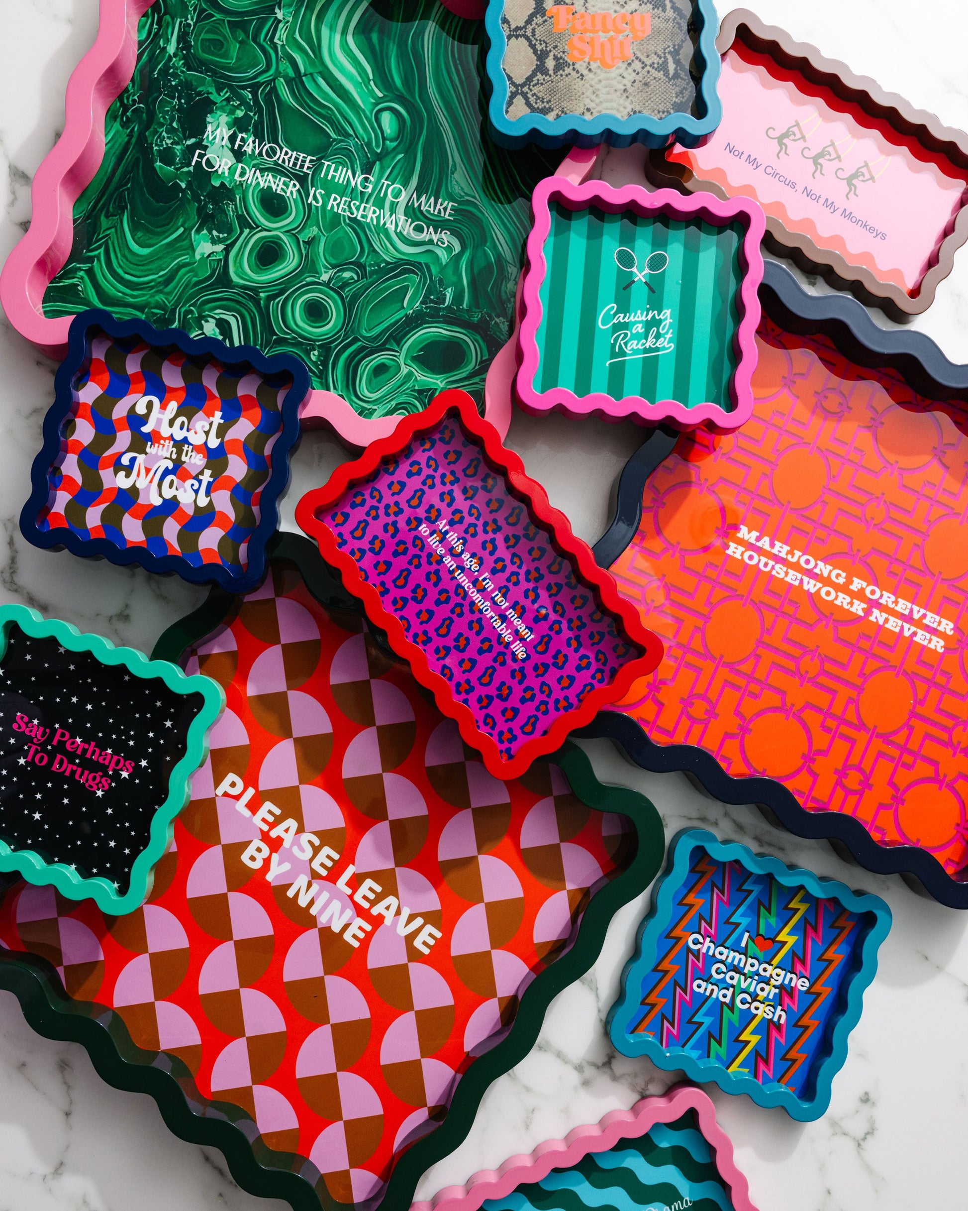 Leave by Nine Large Lacquer Tray - Osadia Concept Store