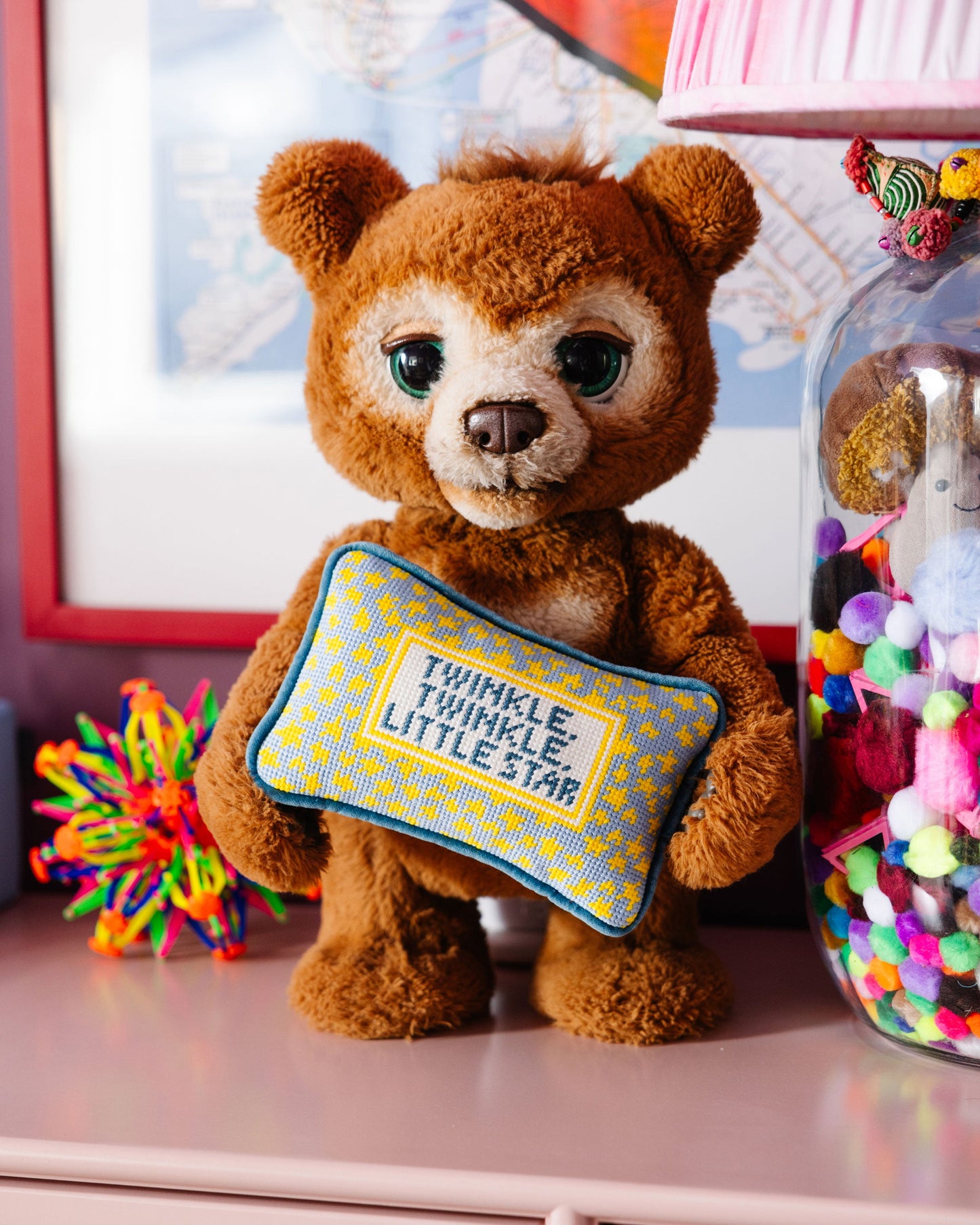 Twinkle Twinkle Mini Needlepoint Pillow - Osadia Concept Store