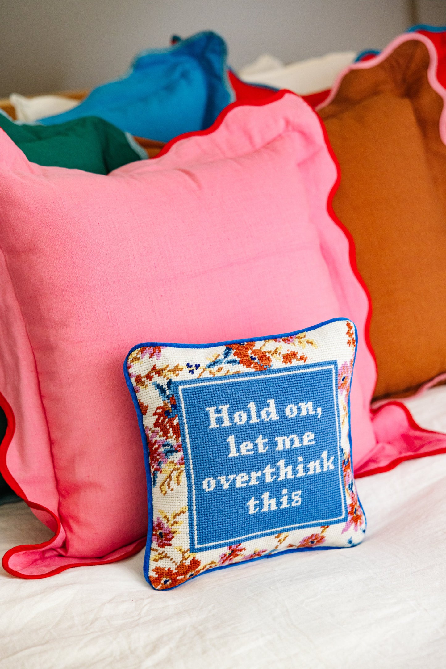 Overthink Needlepoint Pillow - Osadia Concept Store