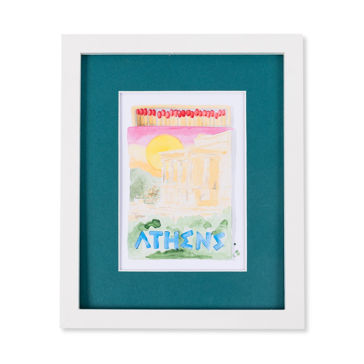 Athens Matchbook Art Print - Osadia Concept Store