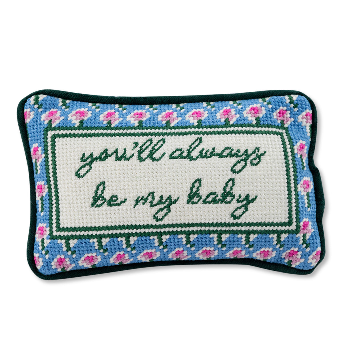 Be My Baby Mini Needlepoint Pillow - Osadia Concept Store
