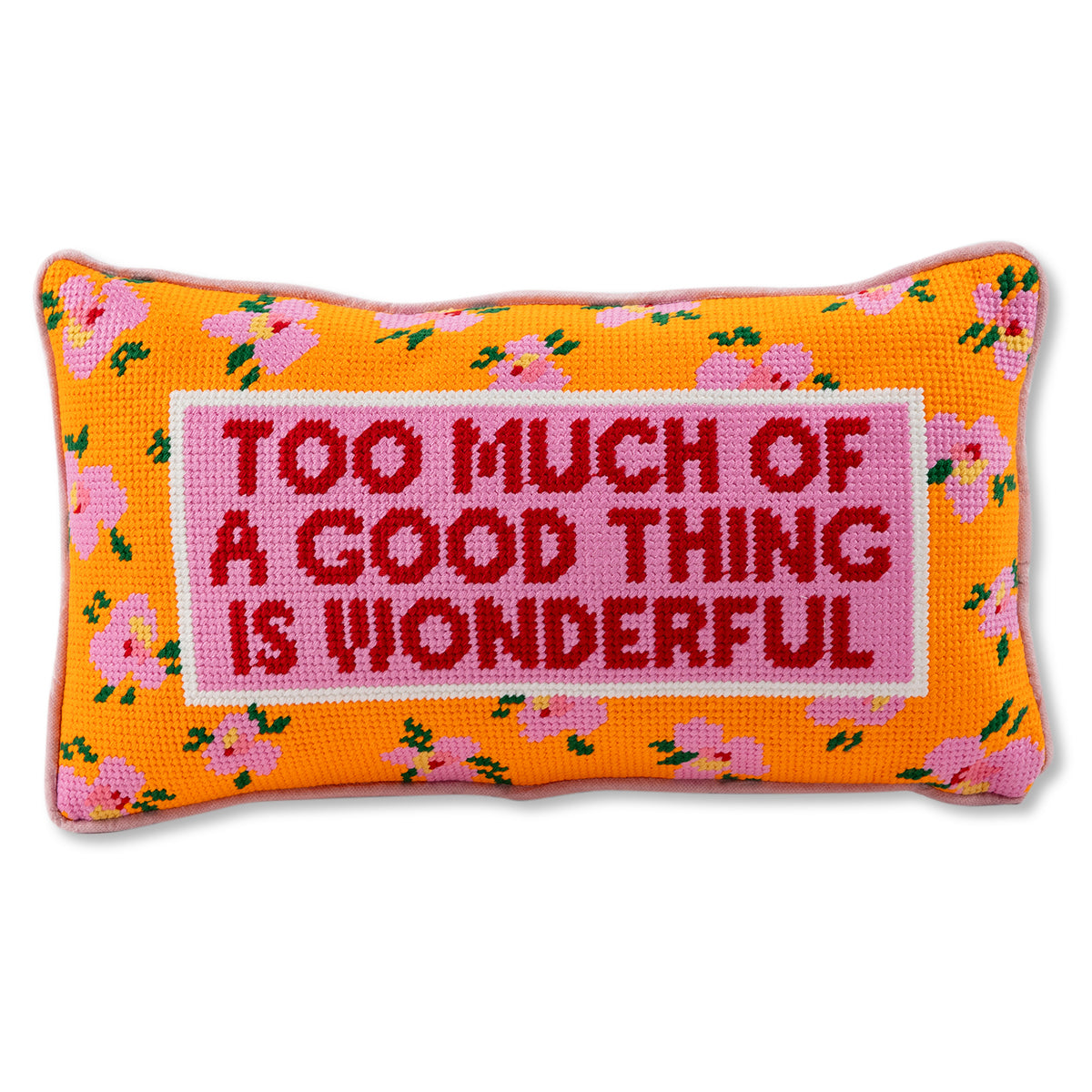 Too Much Needlepoint Pillow - Osadia Concept Store