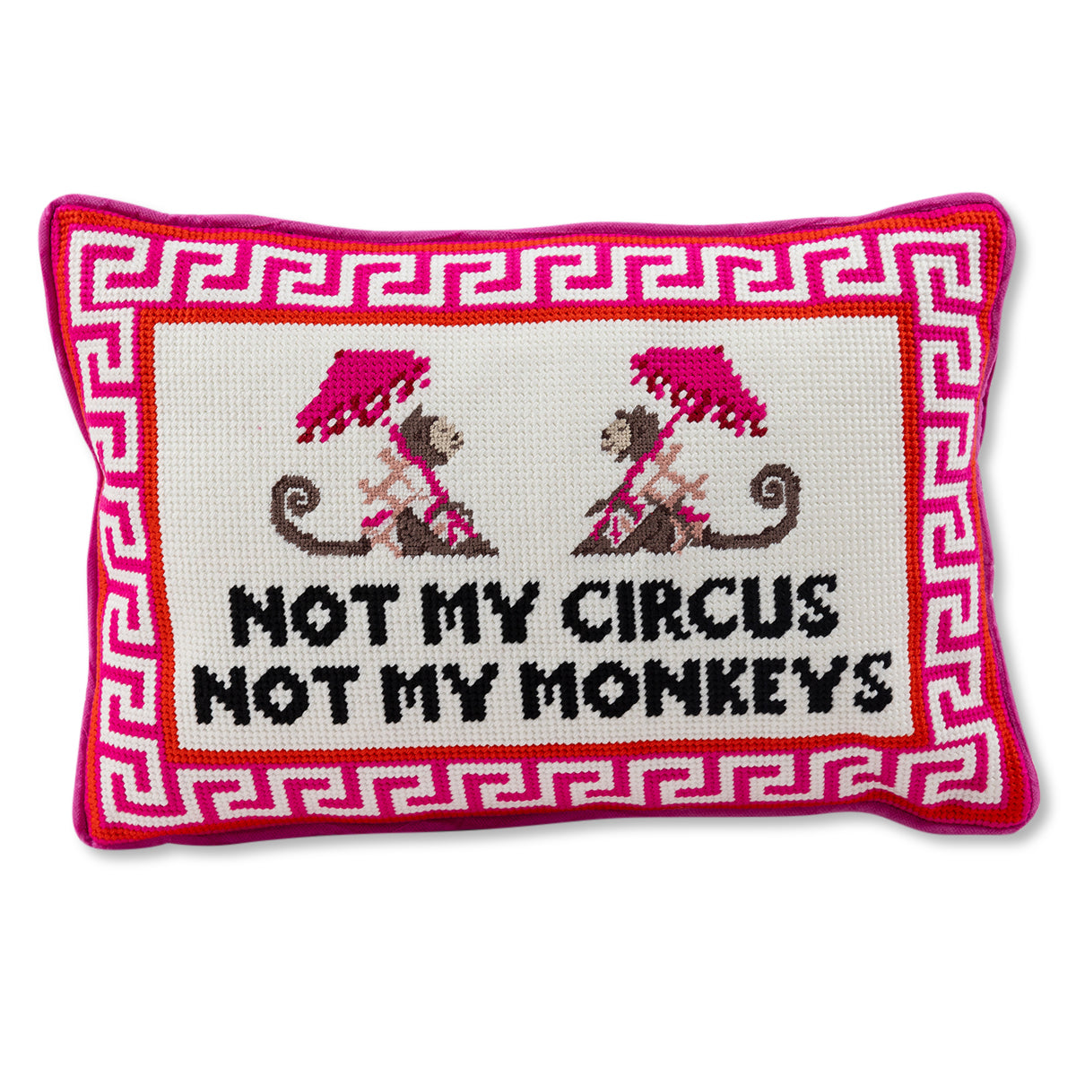 Not My Circus Needlepoint Pillow - Osadia Concept Store