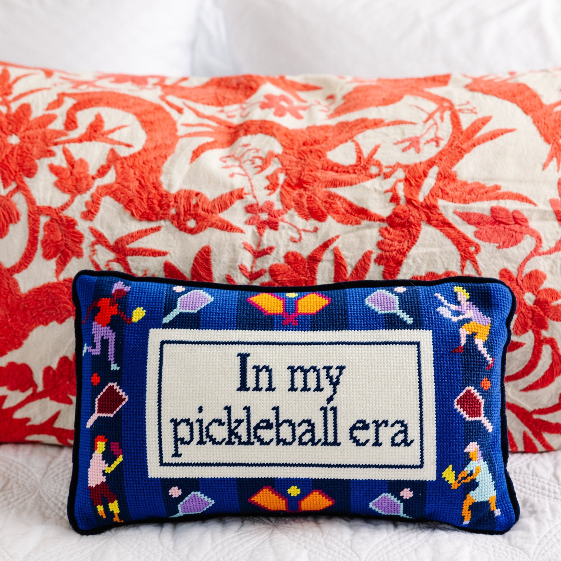 Pickleball Era Needlepoint Pillow - Osadia Concept Store