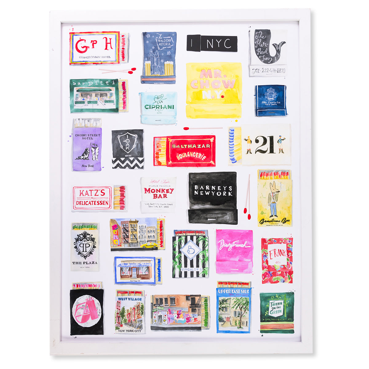 NYC Collection Matchbook Art Print - Osadia Concept Store