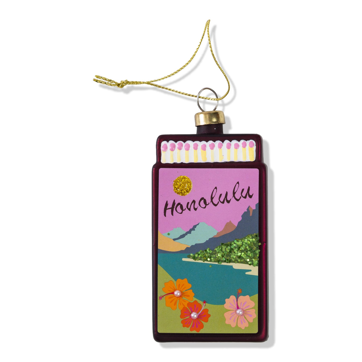 Matchbook Ornament - Honolulu