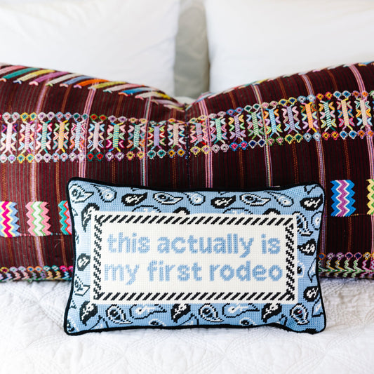 First Rodeo Needlepoint Pillow - Osadia Concept Store