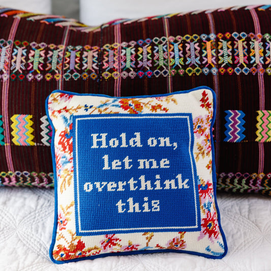 Overthink Needlepoint Pillow - Osadia Concept Store