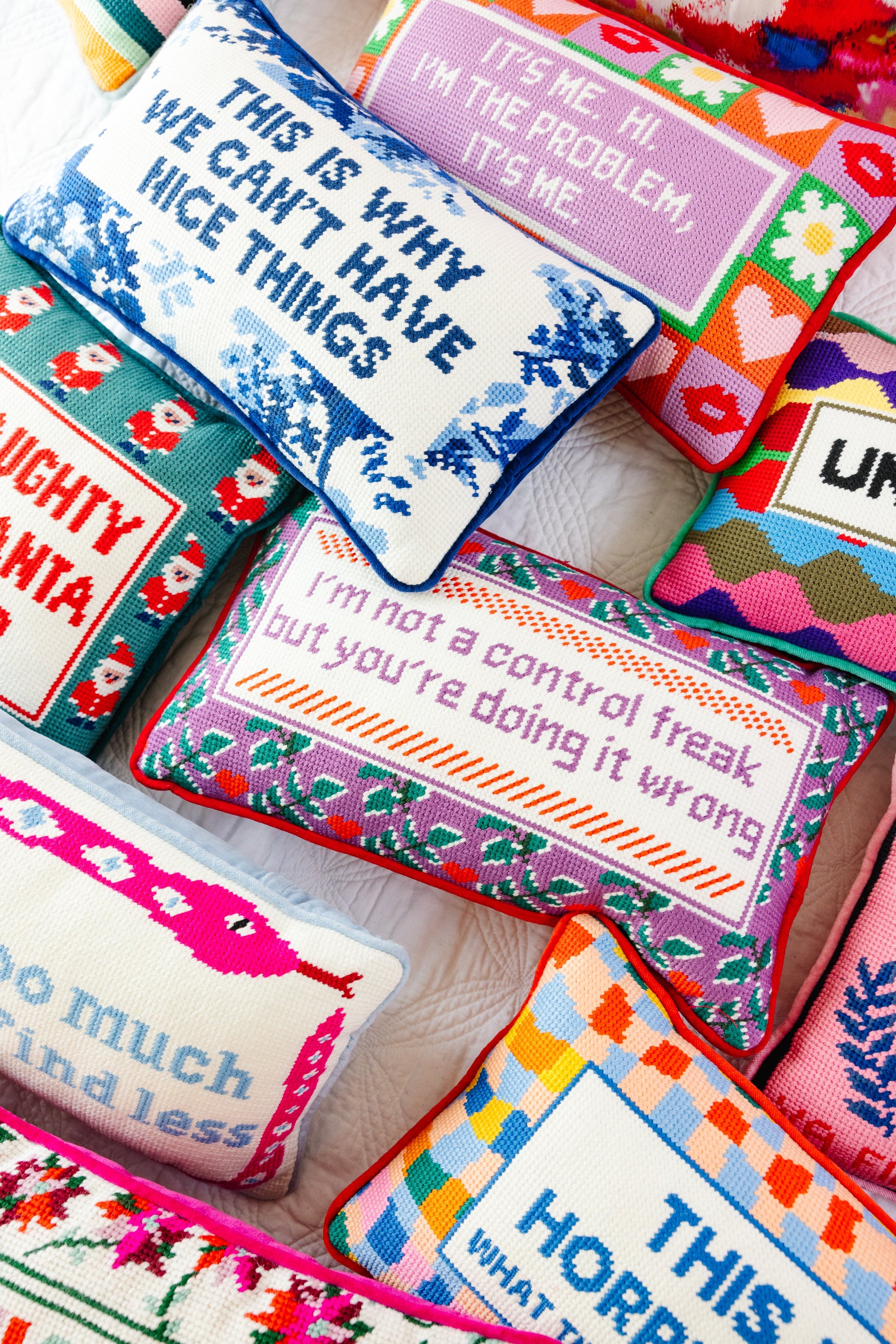 Control Freak Needlepoint Pillow - Osadia Concept Store