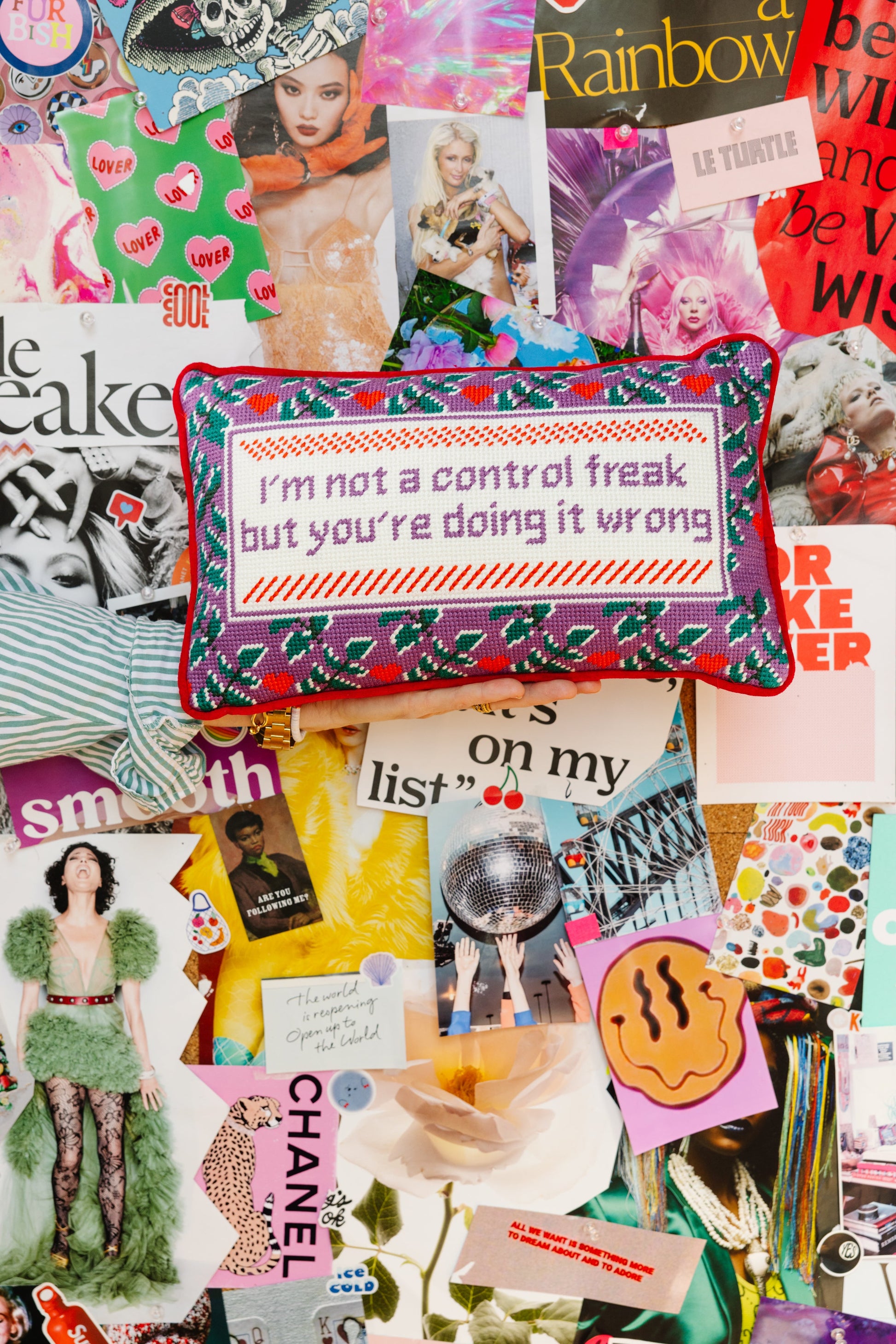 Control Freak Needlepoint Pillow - Osadia Concept Store