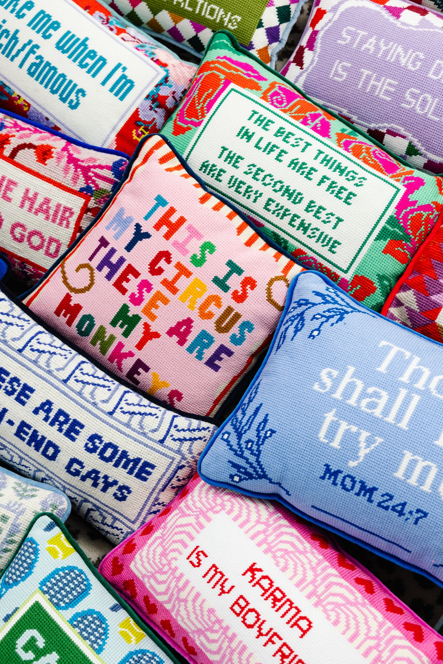 My Circus Needlepoint Pillow - Osadia Concept Store