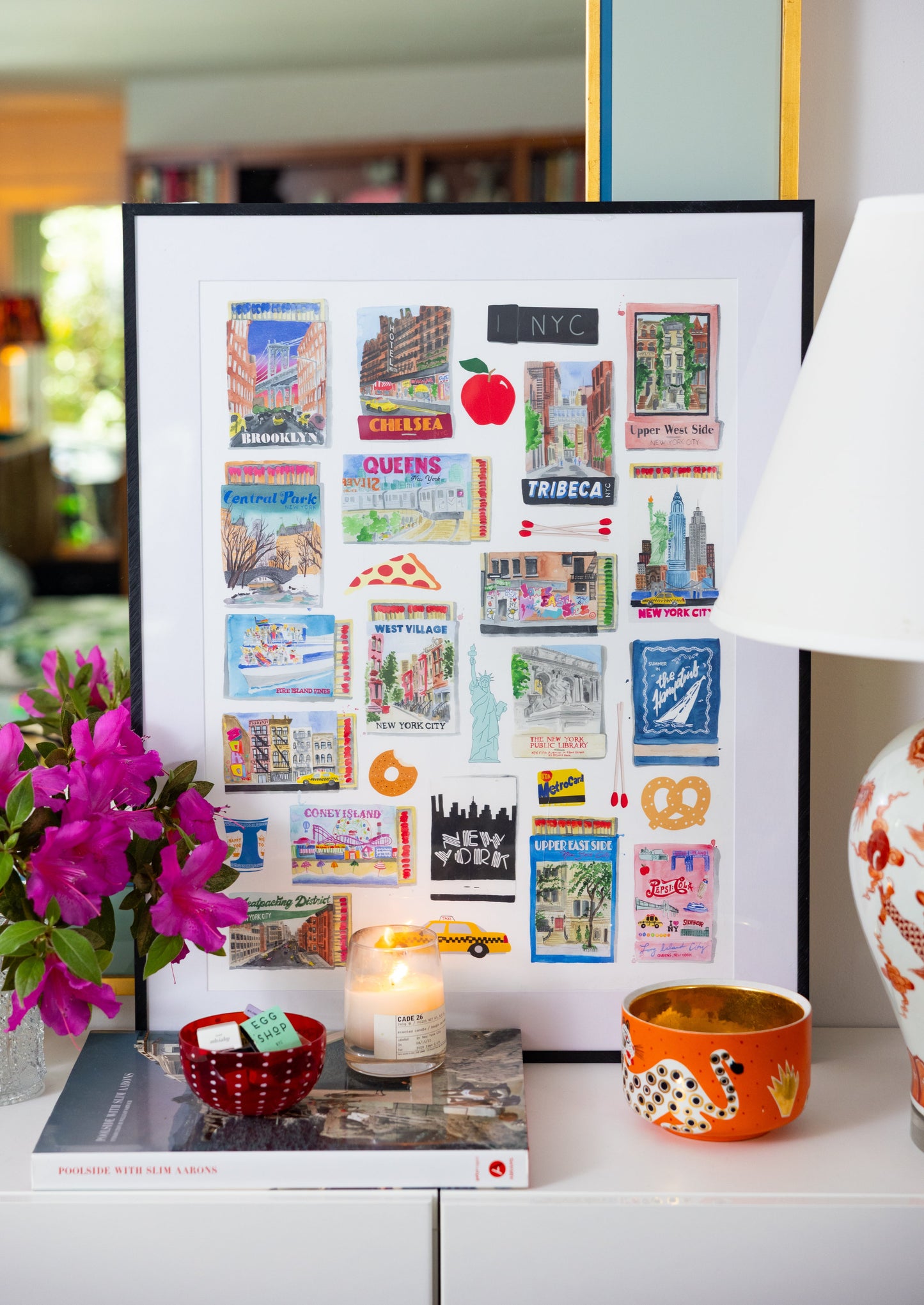 NYC Boroughs Matchbook Art Print - Osadia Concept Store
