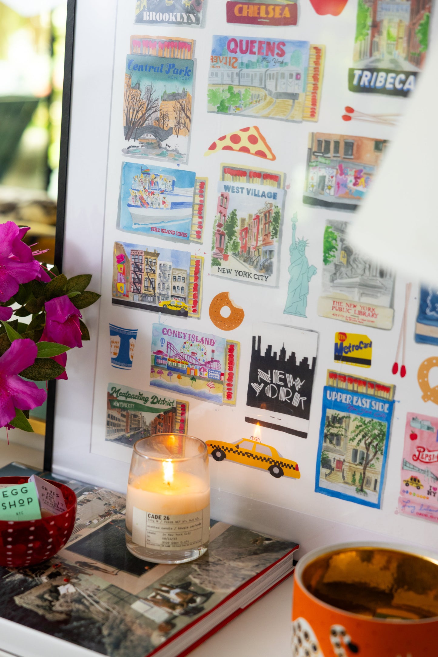 NYC Boroughs Matchbook Art Print - Osadia Concept Store