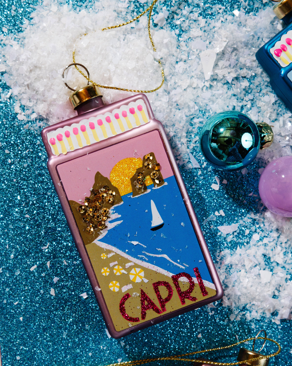 Matchbook Ornament - Capri