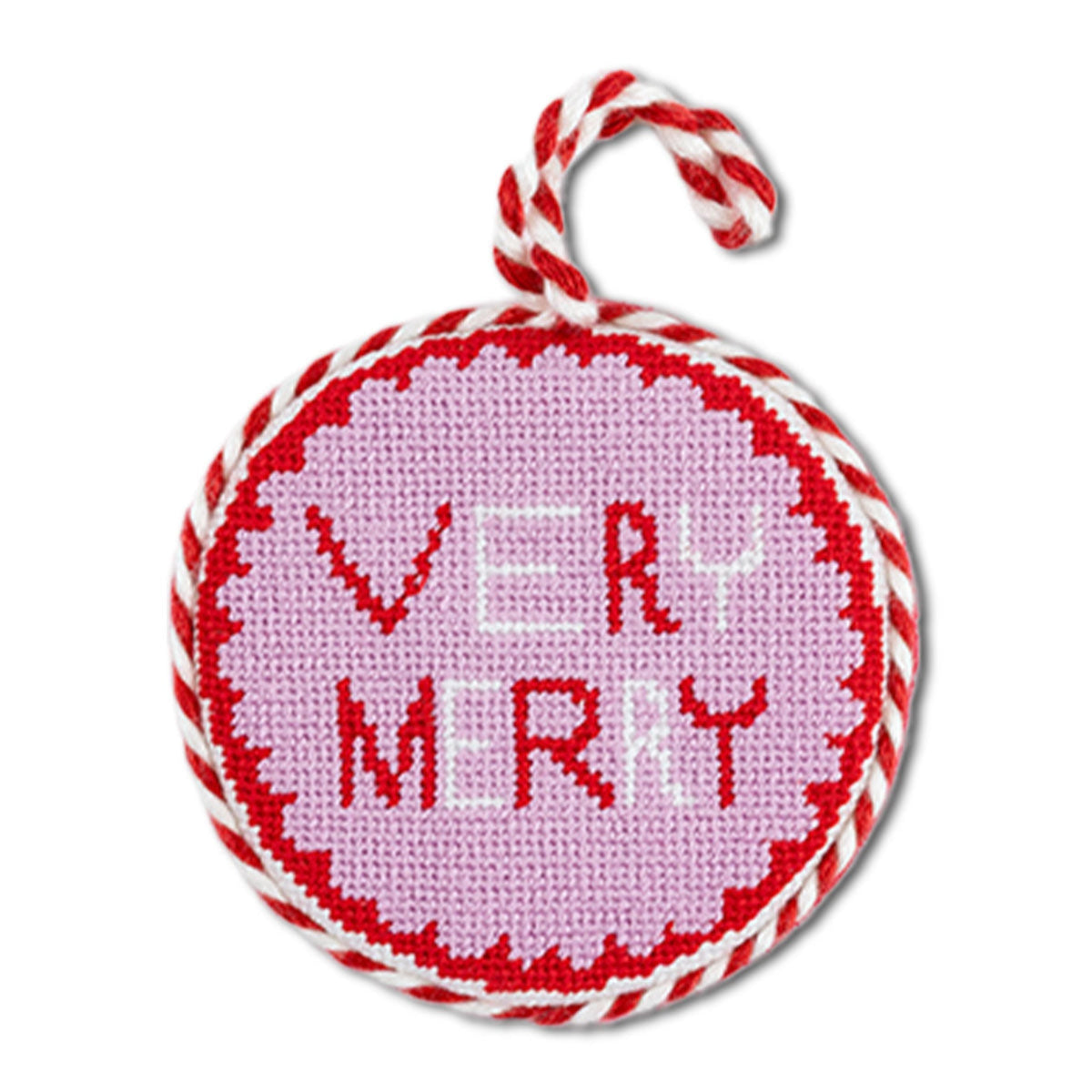 Needlepoint Ornament - Very Merry