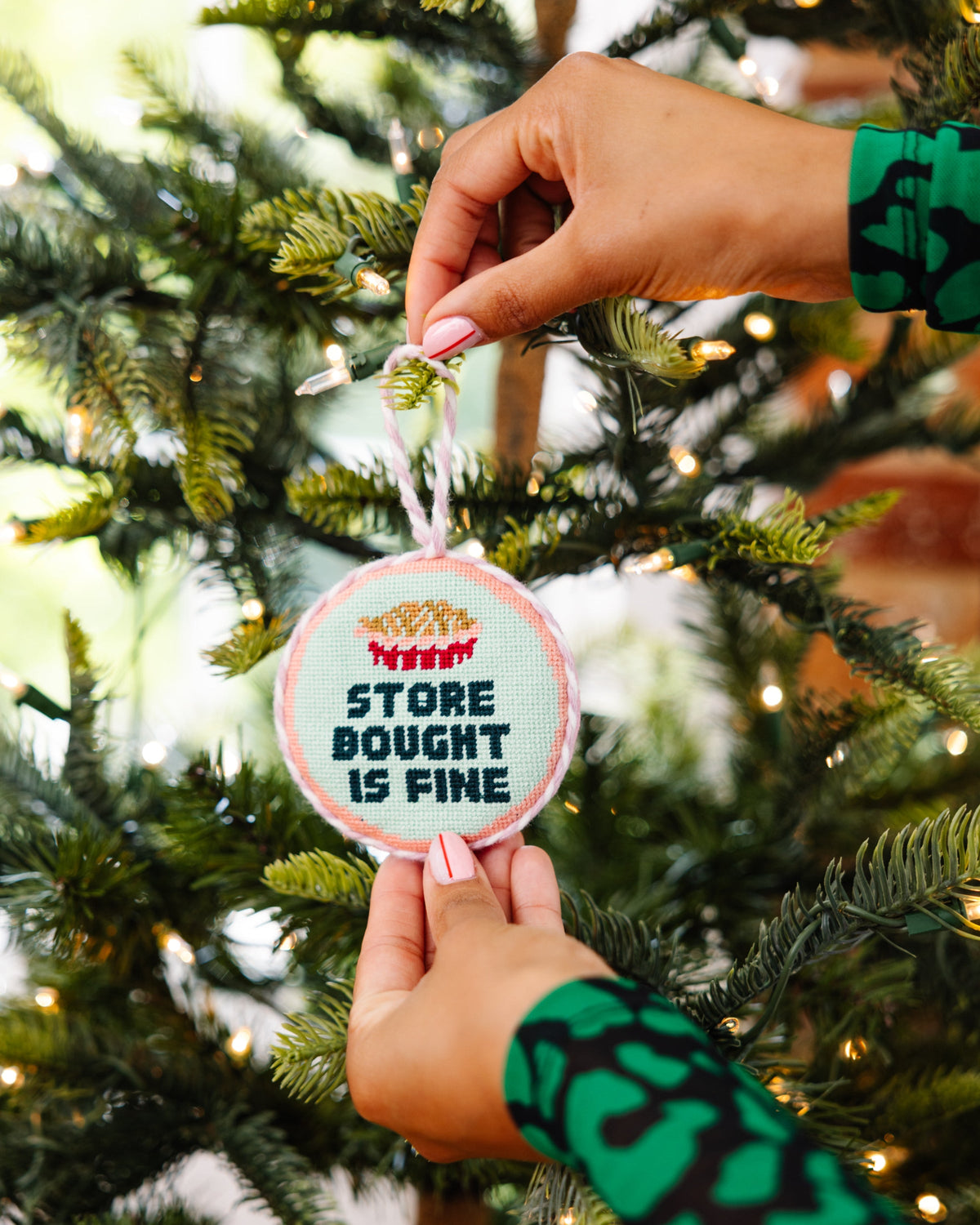 Needlepoint Ornament - Store Bought