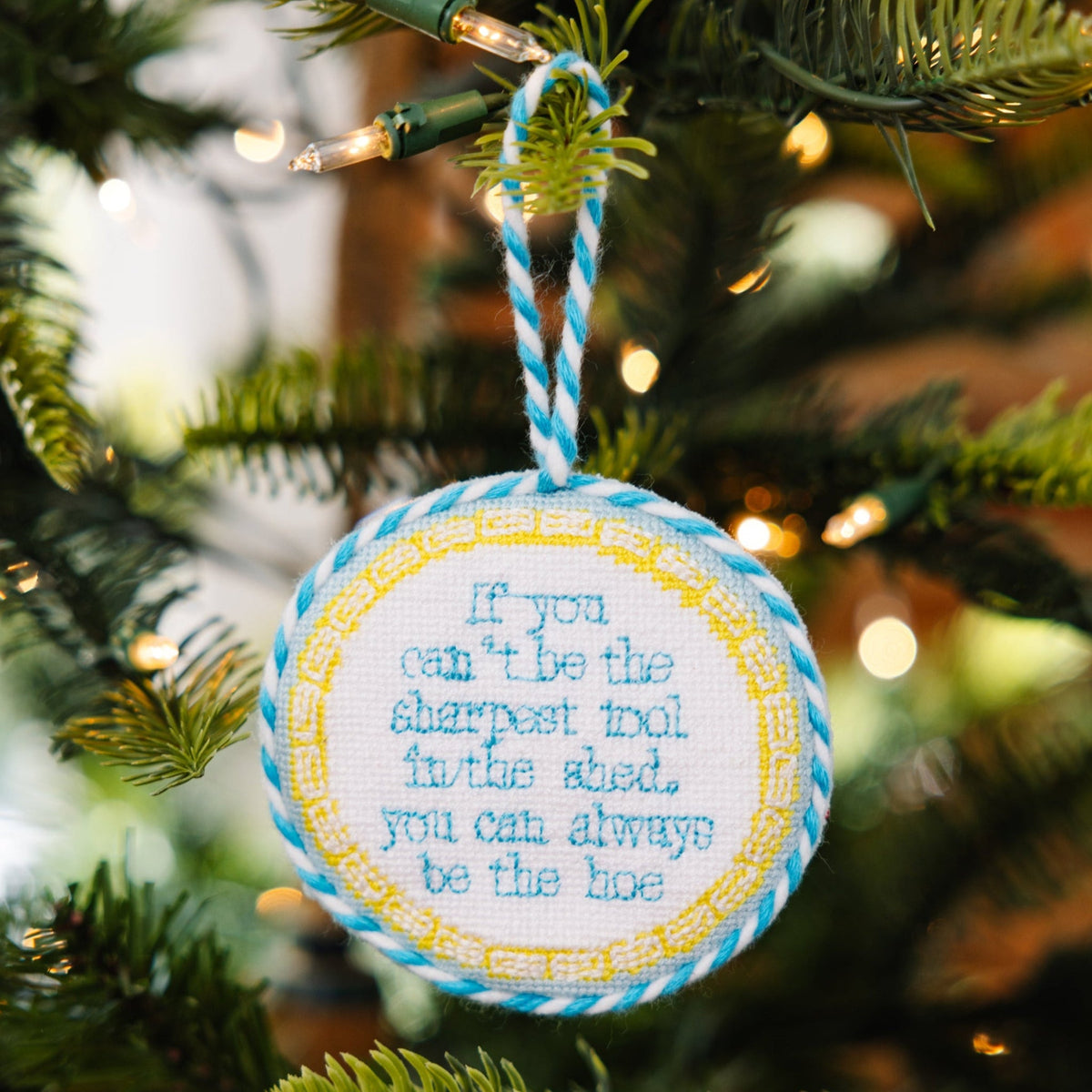 Needlepoint Ornament - Sharpest Tool