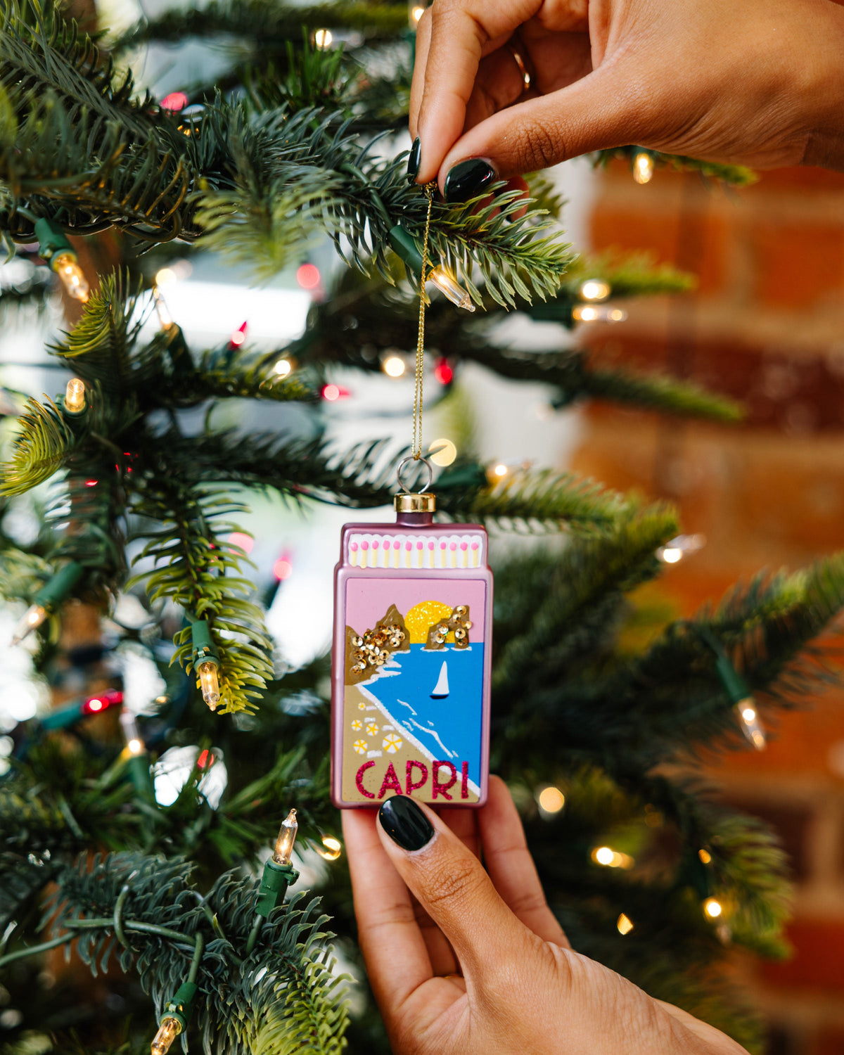 Matchbook Ornament - Capri