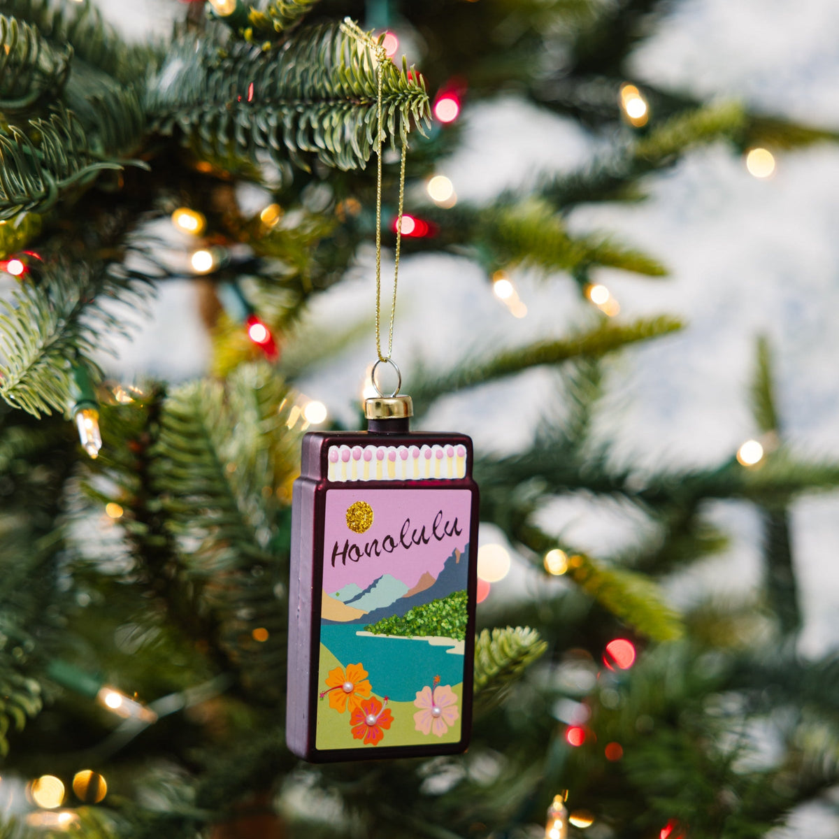 Matchbook Ornament - Honolulu