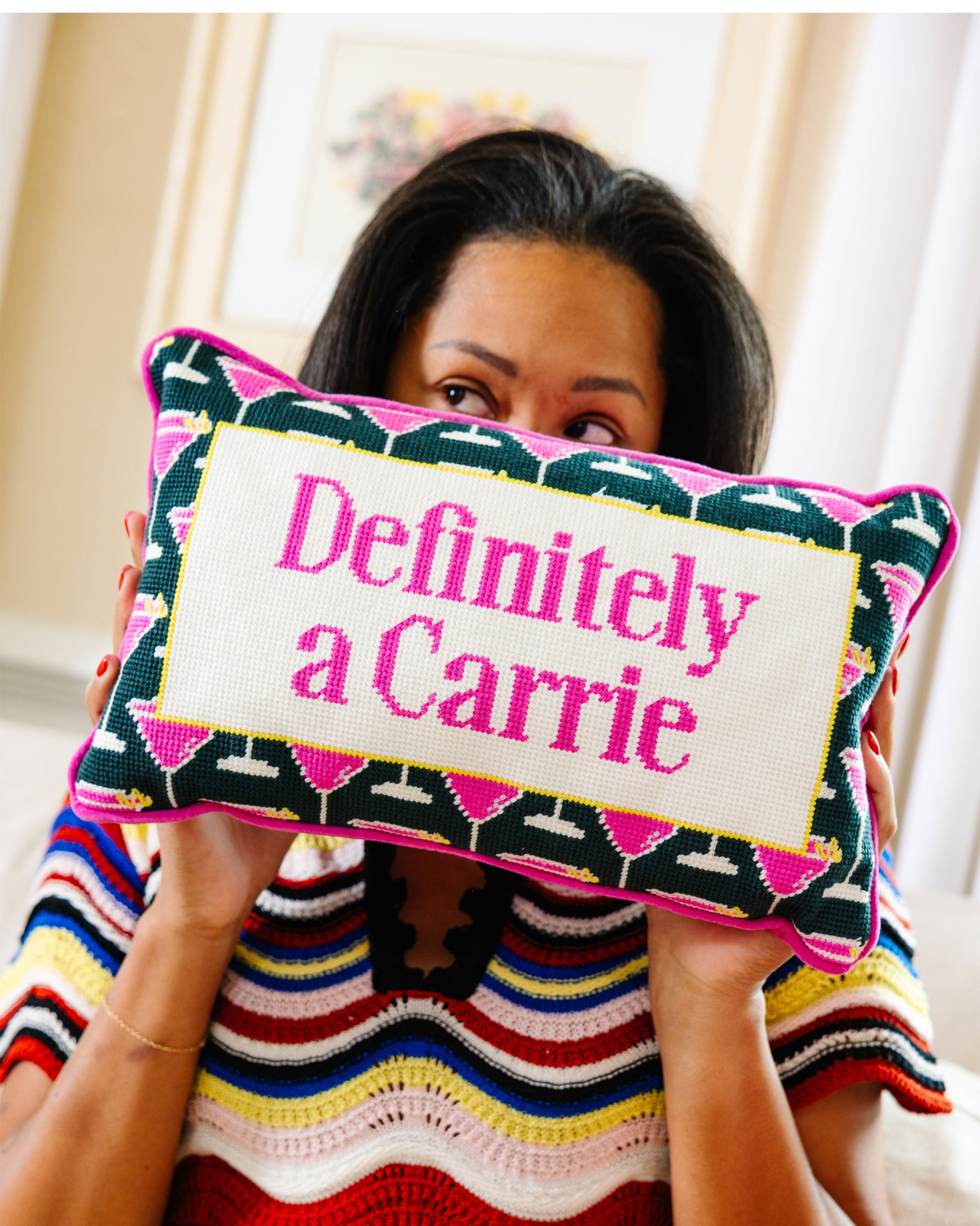 Carrie Needlepoint Pillow - Osadia Concept Store