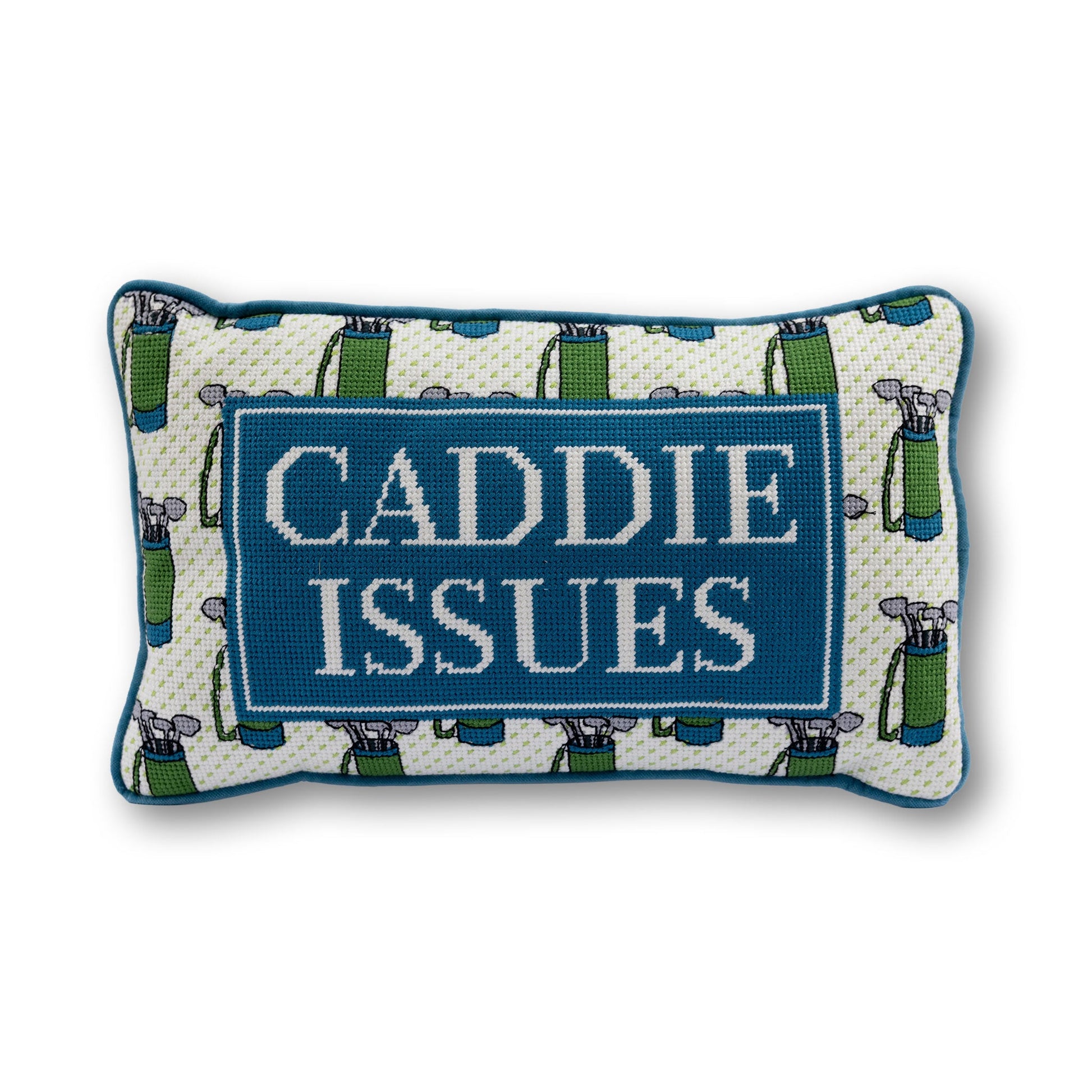 Caddie Issues Needlepoint Pillow - Osadia Concept Store