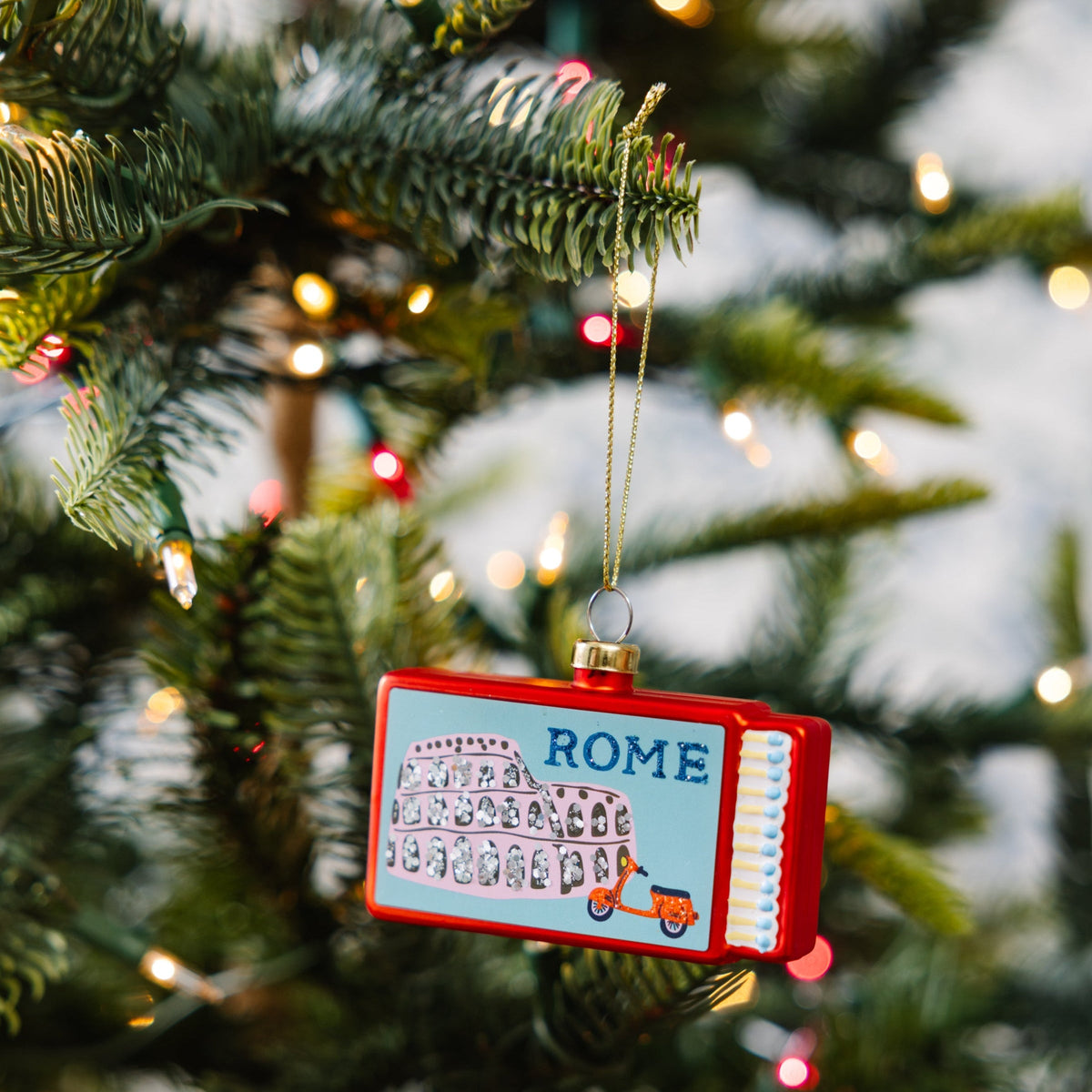 Matchbook Ornament - Rome
