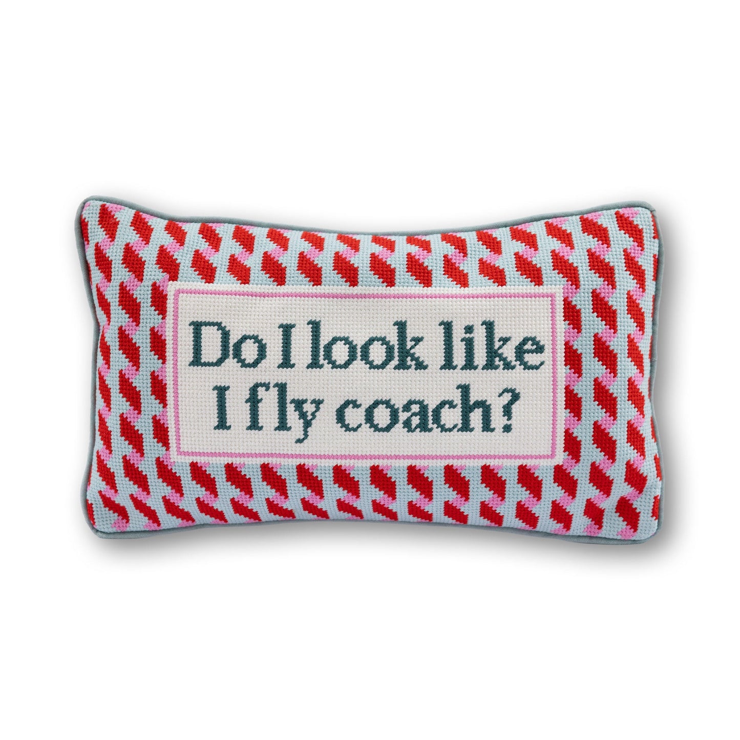 Fly Coach Needlepoint Pillow - Osadia Concept Store