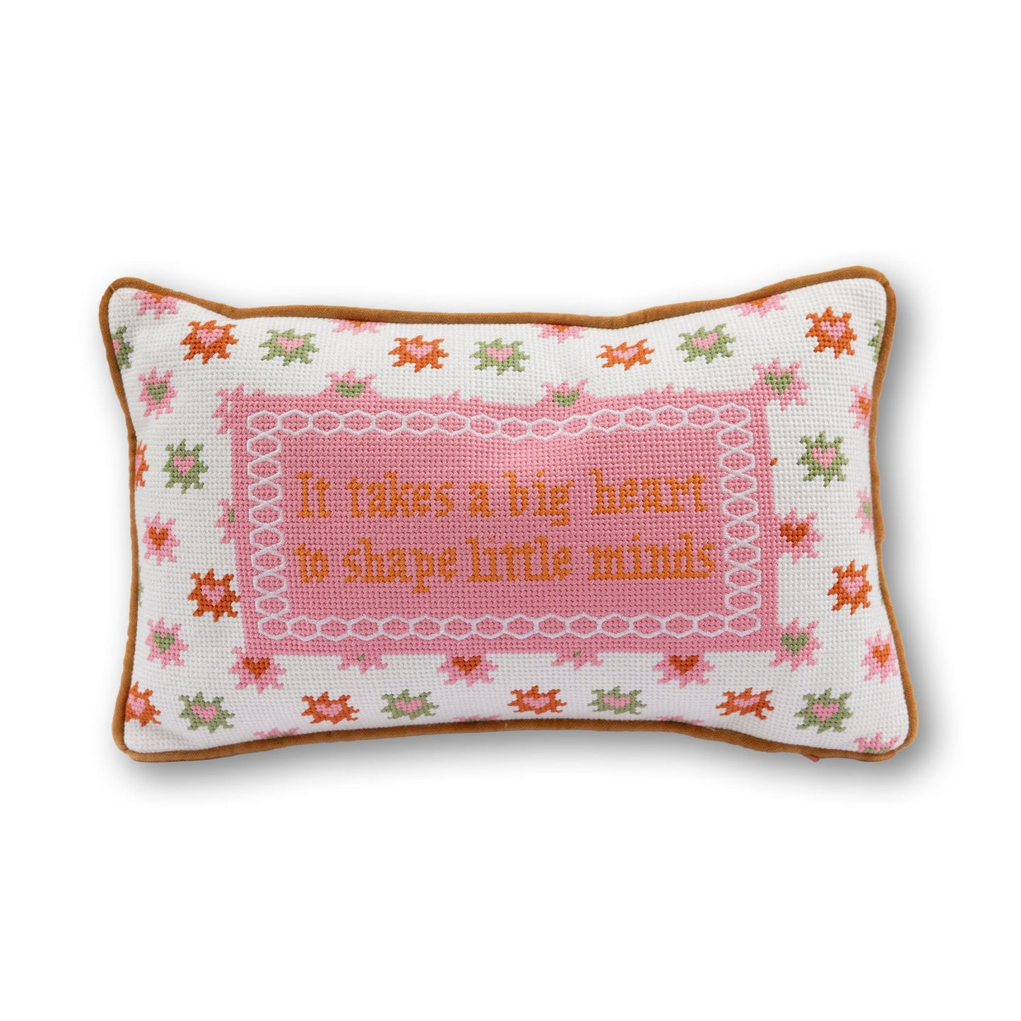 Big Heart Needlepoint Pillow
