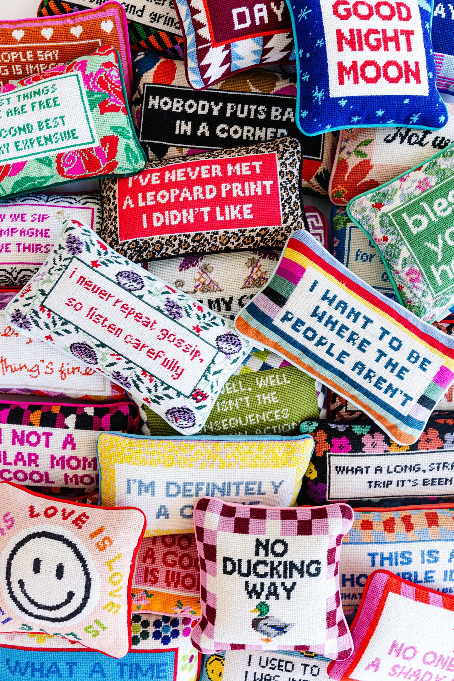 Where the People Aren't Needlepoint Pillow - Osadia Concept Store