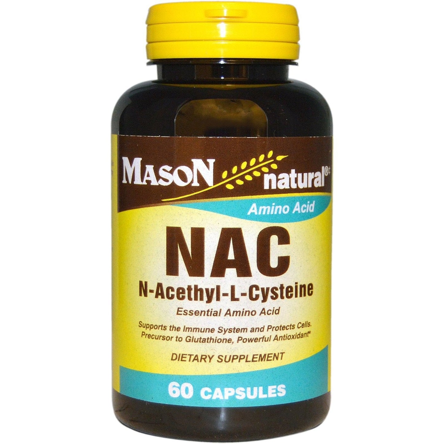 Mason Natural NAC N-Acethyl-L-Cysteine, 500 Mg, 60 Capsules