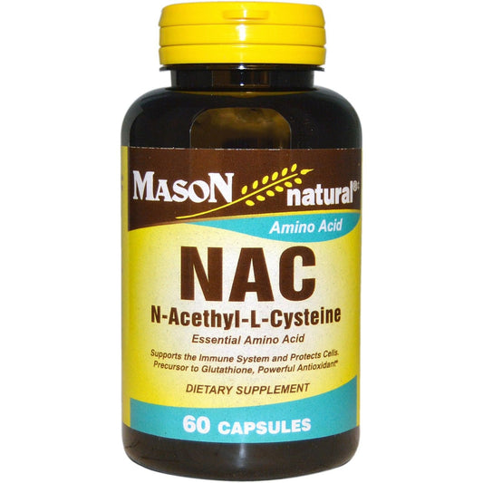 Mason Natural NAC N-Acethyl-L-Cysteine, 500 Mg, 60 Capsules