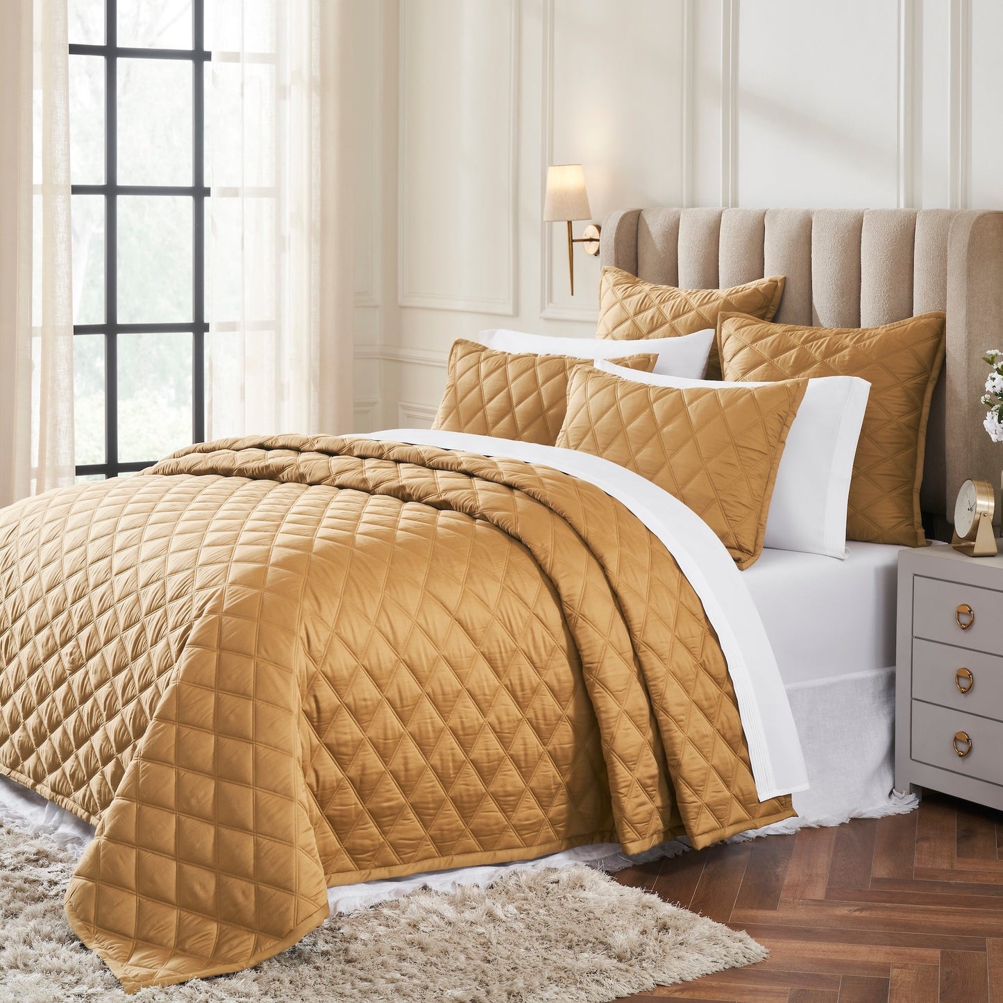 Avalon Lyocell Diamond Quilted Coverlet