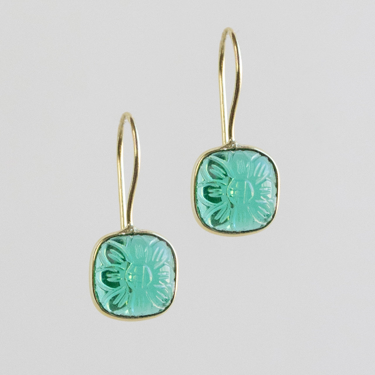 Lalita Blue Daisy Dangle Earrings