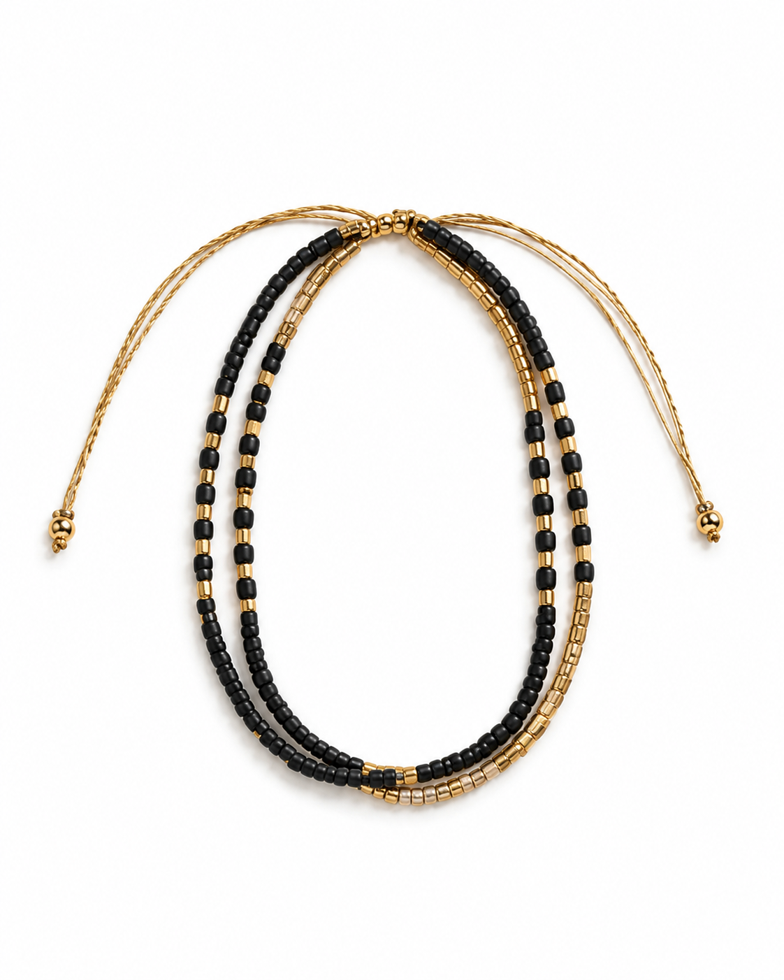 Golden Beaded Bracelet