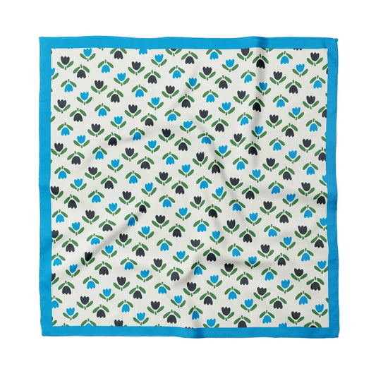 Blue Tulip Cotton Bandana
