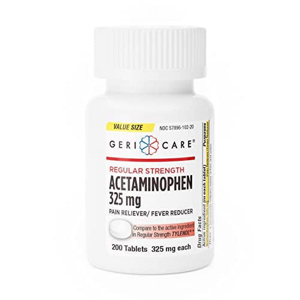 GeriCare Acetaminophen Regular Strength Pain Relief (200 Count (Pack Of 1))