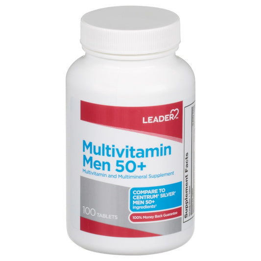 Leader Health Care Multivitamin, Men 50Plus, Tablets